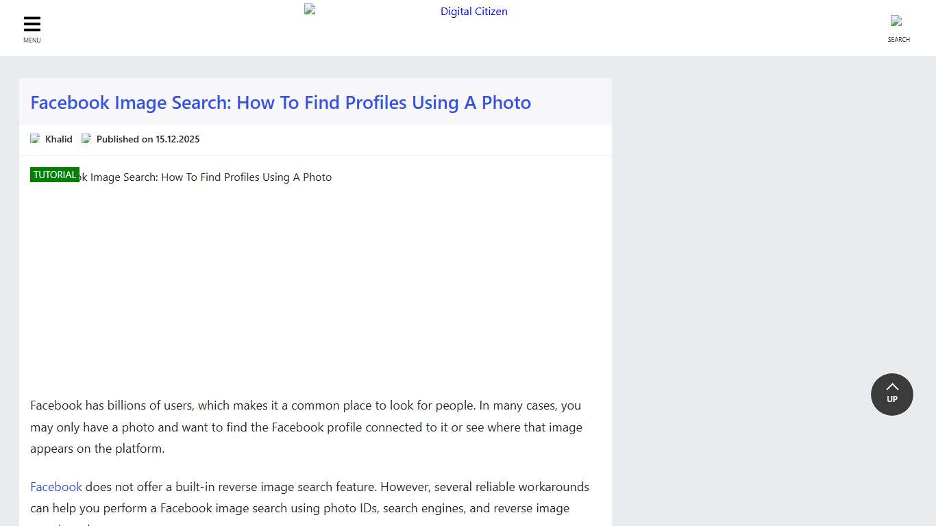 Facebook Image Search: How To Find Profiles Using A Photo